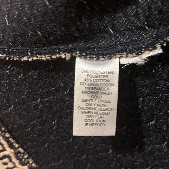 Tan & black pattern flounce hem dress, size 2 - Picture 7 of 7